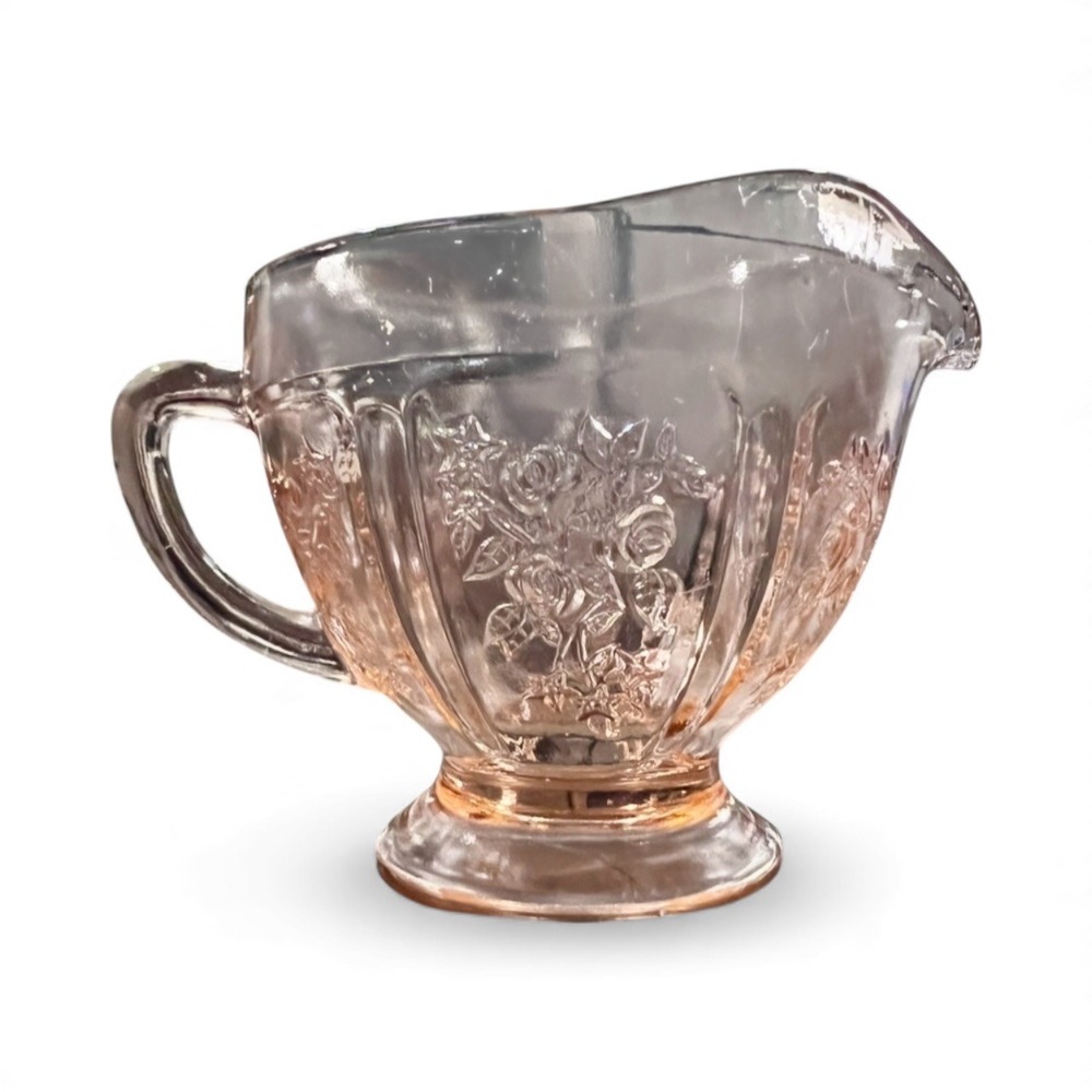 Federal Sharon Pink Depression
Glass Roses Creamer
